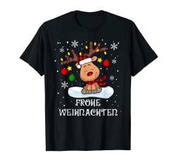 Lustige Rentier Frohe Weihnachten Frohe Weihnachten T-Shirt von Frohe Weihnachten