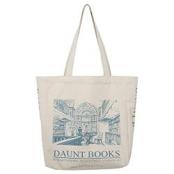 Frauen Leinwand Umhängetasche London Daunt Bücher Täglich Einkaufstaschen Studenten Bücher Tasche Baumwolltuch Handtaschen Große Tasche Für Mädchen von Froiny