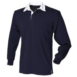 Front Row Rugby-Shirt, für Herren, langärmelig Gr. Größe L, navy von Front Row