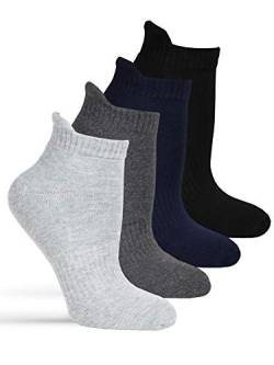 Frostfighter Herren Thermo Sneaker Socken (6x Paar) Winter Vollfrottee Innenfutter (Mehrfarbig - Schwarz Blau Anthrazit Grau, 43-46) von Frostfighter