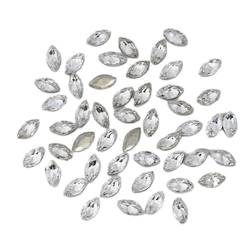 3D Nagelkristall Strasssteine ​​mit Flacher Rückseite Nageldiamanten Klare Nageledelsteine Juwelen Steine ​​für DIY Nägel Kunst Dekor Nageldiamanten Nageledelsteine ​​und Strasssteine ​​und Set von Frotox