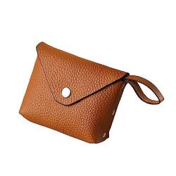 Frotox Männer Brieftasche Visitenkarte Münze Geldbörse Kleingeld Tasche Frauen Kartenhalter Tragbare Reise Karten Organizer Casual Use Mini Umschlag Brieftasche, braun von Frotox