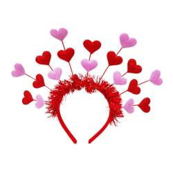 Herz Stirnband Liebes Herz Haarband Haarband Glitzerndes Lametta Stirnband Für Valentinstag Neujahr Hochzeit Party Weihnachten von Frotox