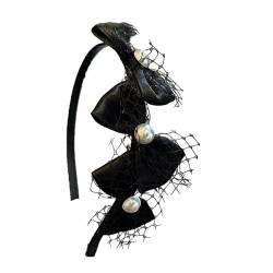 Mode Perle Bowknot Stirnband Für Frauen Dinner Party Headhoop Französisch Haar Bögen Weibliche Haar Styling Zubehör Nicht Slip Haar Zubehör von Frotox