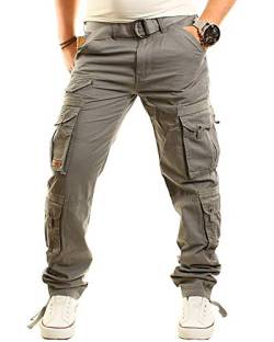 Früchtl Herren Cargo Hose, Dark-Grey, W33/L34 von Früchtl