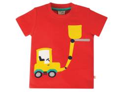 Frugi Baby und Kinder T-Shirt Truck rot Gr.3 (6-12 Monate) von Frugi