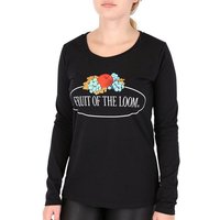 Fruit of the Loom Longsleeve Damen Langarm T-Shirt mit Vintage-Logo von Fruit Of The Loom