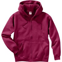 Sieh an! Damen Sweatjacke weinrot von Fruit Of The Loom