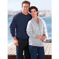 Witt Weiden Damen Sweatjacke grau-meliert von Fruit Of The Loom