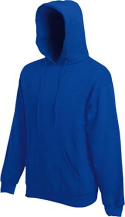 Classic Hooded Sweat - Farbe: Royal - Größe: M von Fruit of the Loom