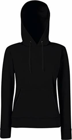 Damen Kapuzen Sweatshirt Hoodie Pullover Shirt verschiedene Größe und Farben - Shirtarena Bündel M,Schwarz von Fruit of the Loom