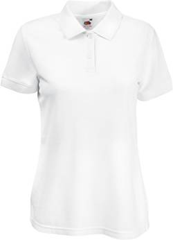 Damen Lady-Fit Poloshirt 65/35 XS S M L XL XXL verschiedne Größen von Fruit of the Loom L,Weiß L,Weiss von Fruit of the Loom