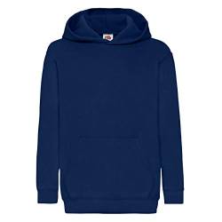 Fotl Kinder-Kapuzenpullover Gr. 7-8, navy von Fruit of the Loom