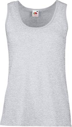 Fruit Of The Loom 61376 Womens Sleeveless Ladies Lady-Fit Valueweight Vest Tank Top - Heather Grey - X-Large von Fruit of the Loom