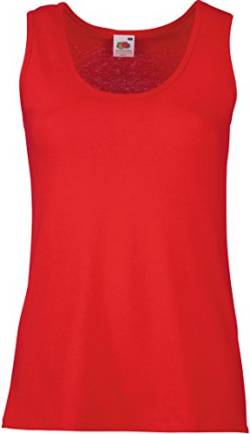 Fruit Of The Loom 61376 Womens Sleeveless Ladies Lady-Fit Valueweight Vest Tank Top - Red - Medium von Fruit of the Loom