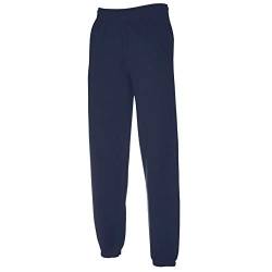 Fruit Of The Loom Jogginghose mit elastischen Bündchen Gr. XL, navy von Fruit of the Loom