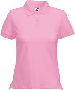 Fruit Of The Loom Lady Fit Premium Polo Farbe = Hellrosa Größe = S von Fruit of the Loom