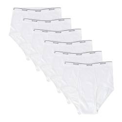 Fruit Of The Loom Mens Cotton White Briefs 6 Pack, 2XL, White von Fruit of the Loom
