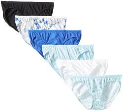 Fruit Of The Loom Women’s Underwear Cotton Bikini Panty Multipack, Assorted, Medium (6) von Fruit of the Loom