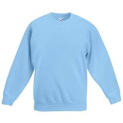 Fruit of the Loom, Kinder-Sweatshirt Gr. 13 Jahre, himmelblau von Fruit of the Loom