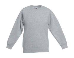 Fruit of the Loom, Kinder-Sweatshirt Gr. 14 nach 15 Jahre, Heather von Fruit of the Loom