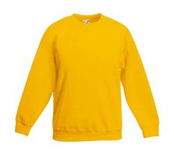 Fruit of the Loom, Kinder-Sweatshirt Gr. 5 nach 6 Jahre, sonnenblume von Fruit of the Loom