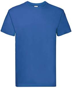 Fruit of the Loom 10er Pack Super Premium T Herren Damen Unisex T-Shirt schwere Qualität NEU, Größe:3XL, Farbe:royal von Fruit of the Loom