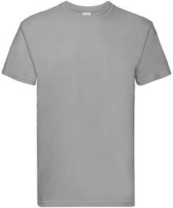 Fruit of the Loom 10er Pack Super Premium T Herren Damen Unisex T-Shirt schwere Qualität NEU, Größe:L, Farbe:Zink von Fruit of the Loom