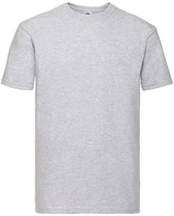 Fruit of the Loom 10er Pack Super Premium T Herren Damen Unisex T-Shirt schwere Qualität NEU, Größe:M, Farbe:Graumeliert von Fruit of the Loom