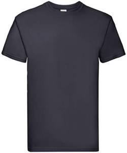 Fruit of the Loom 10er Pack Super Premium T Herren Damen Unisex T-Shirt schwere Qualität NEU, Größe:M, Farbe:deep Navy von Fruit of the Loom