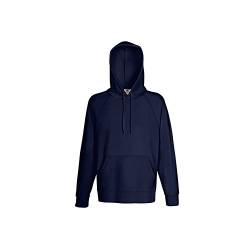 Fruit of the Loom 62-140-0 Lightweight Hooded Sweat Deep Navy - L von Fruit of the Loom