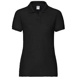 Fruit of the Loom 65/35 Polo Lady-Fit - Farbe: Black - Größe: S von Fruit of the Loom