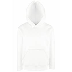 Fruit of the Loom - Classic Kinder Kapuzen-Sweatshirt 'Kids Hooded Sweat' 116,White von Fruit of the Loom