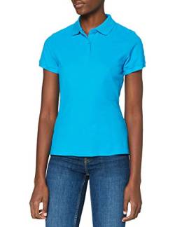 Fruit of the Loom Damen Premium Poloshirt, azurblau, X-Large von Fruit of the Loom