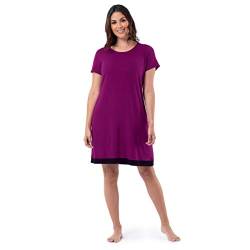 Fruit of the Loom Damen Super Soft and Breathable Sleep Shirt Nachthemd, Beere, Klein von Fruit of the Loom