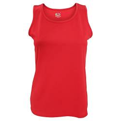 Fruit of the Loom Damen Tank Top Performance Vest Lady-Fit 61-418-0 Red XS von Fruit of the Loom