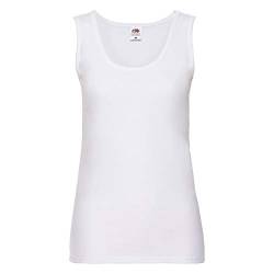 Fruit of the Loom Damen Tank Top Valueweight Vest Lady-Fit, Farbe:weiß, Größe:XL von Fruit of the Loom