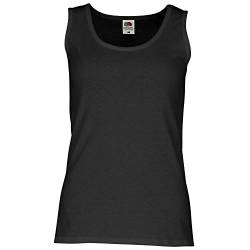 Fruit of the Loom Damen Tank Top Valueweight Vest Lady-Fit 61-376-0 Black L von Fruit of the Loom