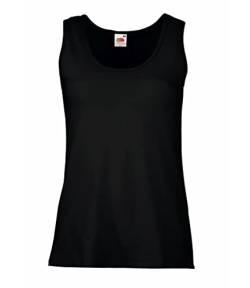 Fruit of the Loom Damen Tank Top Valueweight Vest Lady-Fit 61-376-0 Black M von Fruit of the Loom