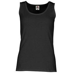 Fruit of the Loom Damen Tank Top Valueweight Vest Lady-Fit 61-376-0 Black XL von Fruit of the Loom