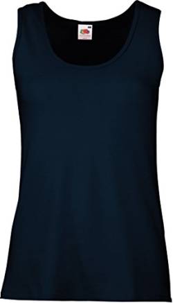 Fruit of the Loom Damen Tank Top Valueweight Vest Lady-Fit 61-376-0 Deep Navy L von Fruit of the Loom