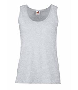 Fruit of the Loom Damen Valueweight Vest Lady-Fit Sport Tank Top, Grau (Heather Grey 123), Medium (Herstellergröße: 12) von Fruit of the Loom