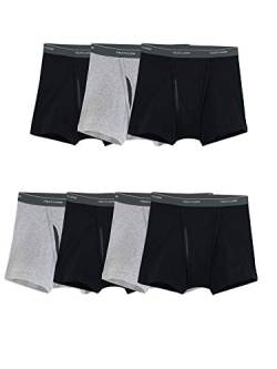 Fruit of the Loom Herren Coolzone Boxershorts, Retroshorts, Kurzes Bein-7er-Pack-schwarz/grau, Medium von Fruit of the Loom