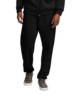 Fruit of the Loom Herren Eversoft Fleece Sweatpants Trainingshose, Elastische Unterseite, Schwarz, 3XL von Fruit of the Loom