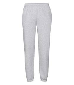 Fruit of the Loom Herren Freizeithose mit elastischem Beinabschluss 64-026-0 Heather Grey XL von Fruit of the Loom