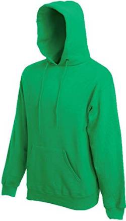 Fruit of the Loom Herren Hooded Sweat Kapuzenpullover, Grün (Kelly Green 518), Large von Fruit of the Loom