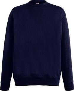 Fruit of the Loom Herren Lightweight Set-In Sweat Sweatshirt, Blau (Deep Navy 202), Large von Fruit of the Loom