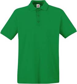 Fruit of the Loom Herren Premium Polo Poloshirt, Grün (Kelly Green 518), Large von Fruit of the Loom