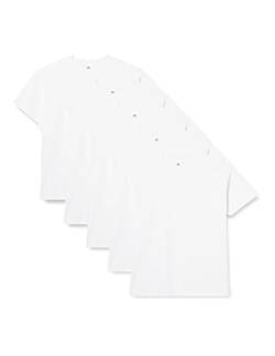 Fruit of the Loom Herren Super Premium-Kurzarm T-Shirt, weiß, XL (5er Pack) von Fruit of the Loom