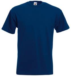 Fruit of the Loom Herren Super Premium Tee T-Shirt, Blau (Navy 200), Large von Fruit of the Loom